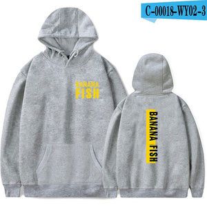 Aikooki Banana Fish anime Print Hoodie Men/Women popular Harajuku Casual Hot Sale  Banana Fish Hoodies soft sweatshirt