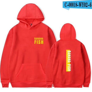 Aikooki Banana Fish anime Print Hoodie Men/Women popular Harajuku Casual Hot Sale  Banana Fish Hoodies soft sweatshirt