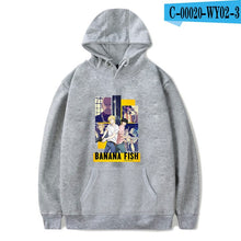 Load image into Gallery viewer, Aikooki Banana Fish anime Print Hoodie Men/Women popular Harajuku Casual Hot Sale  Banana Fish Hoodies soft sweatshirt