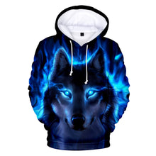 Load image into Gallery viewer, Personality Hoodie Wolf 3D Mens Boys Hoodies Sweatshirt Brand Designer Children Clothes Autumn Winter High Quality Sweatshirt