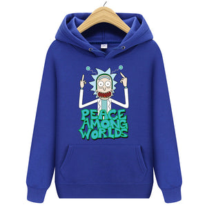 2019 Autum New Design Rick and morty Mens Hoodies Cotton Funny Print Hoodie Man Fashion Rick morty Casual Hoodie Sweatshirt