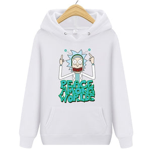 2019 Autum New Design Rick and morty Mens Hoodies Cotton Funny Print Hoodie Man Fashion Rick morty Casual Hoodie Sweatshirt