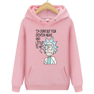 2019 Autum New Design Rick and morty Mens Hoodies Cotton Funny Print Hoodie Man Fashion Rick morty Casual Hoodie Sweatshirt