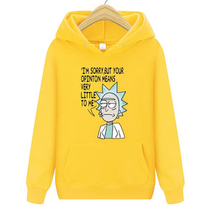 2019 Autum New Design Rick and morty Mens Hoodies Cotton Funny Print Hoodie Man Fashion Rick morty Casual Hoodie Sweatshirt