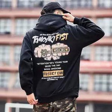 Load image into Gallery viewer, Fashion Harajuku Hoodie Sweatshirt Mens Casual Black Hip Hop Japan Print Hoodie Streetwear Clothing Top Coat Male Winter Hoodies