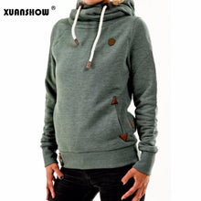 Load image into Gallery viewer, XUANSHOW 2019 Winter Hoodies for Women Cotton Long Sleeve Pocket Thick Keep Warm Fashion Pullovers Ladies Coat Outwear