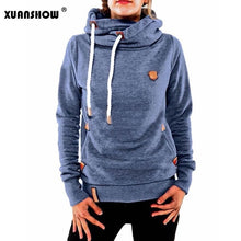 Load image into Gallery viewer, XUANSHOW 2019 Winter Hoodies for Women Cotton Long Sleeve Pocket Thick Keep Warm Fashion Pullovers Ladies Coat Outwear