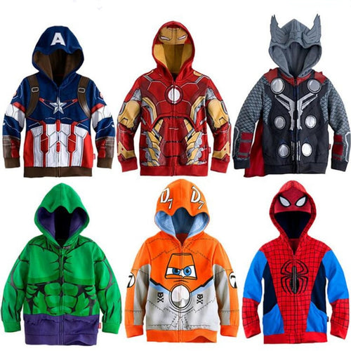 2019 Boys Hoodies Sweatshirts The Avengers Endgame Marvel Superhero Captain America Iron Man Thor Hulk Girl Sweatshirt Kids Tees